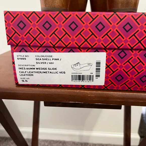 Tory Burch Wedge Sandals - Light Pink - Picture 4 of 6